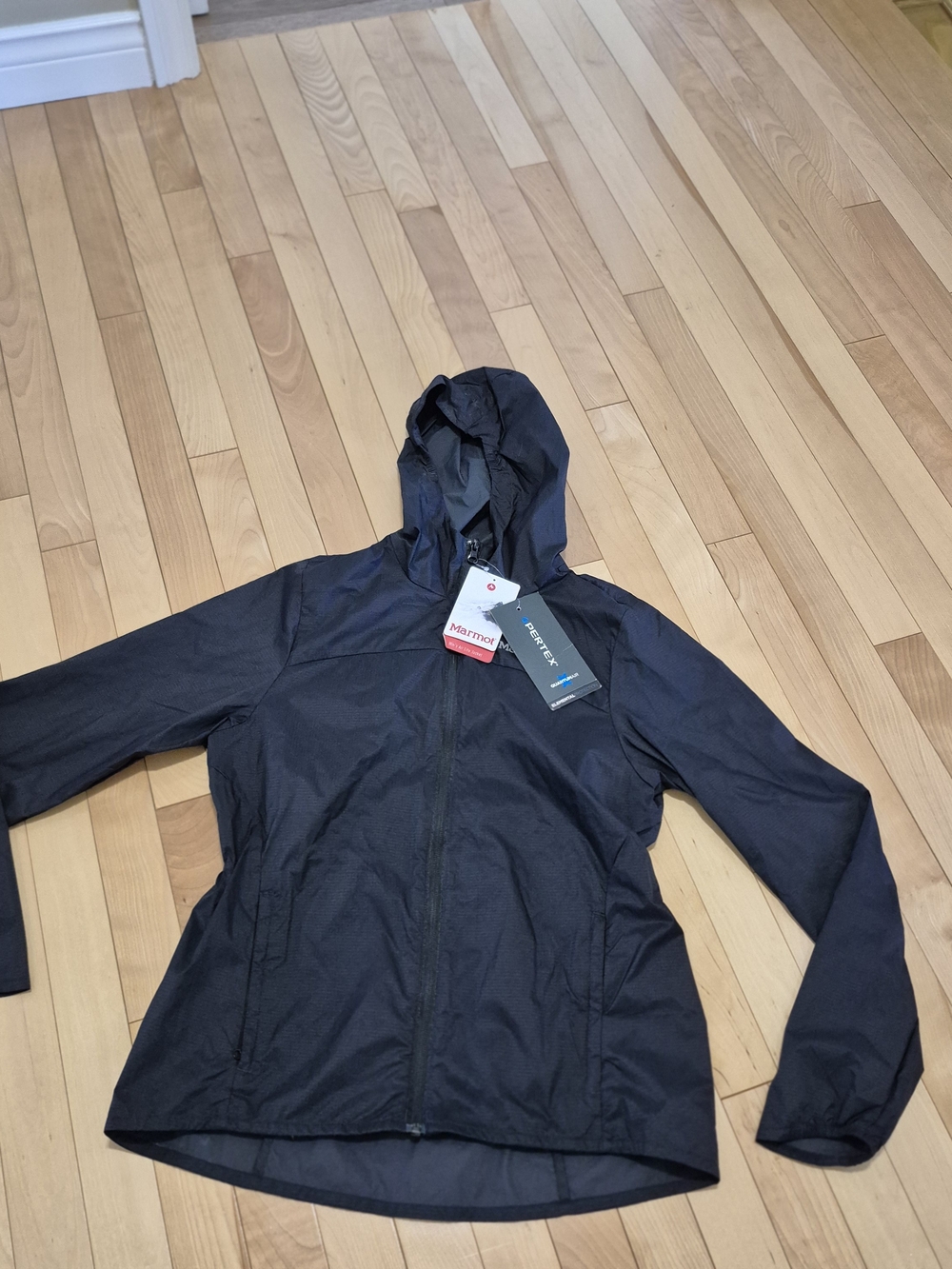 Marmot Women's Black Hooded Lightweight Jacket